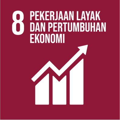 icon sustainable development goals nomor delapan